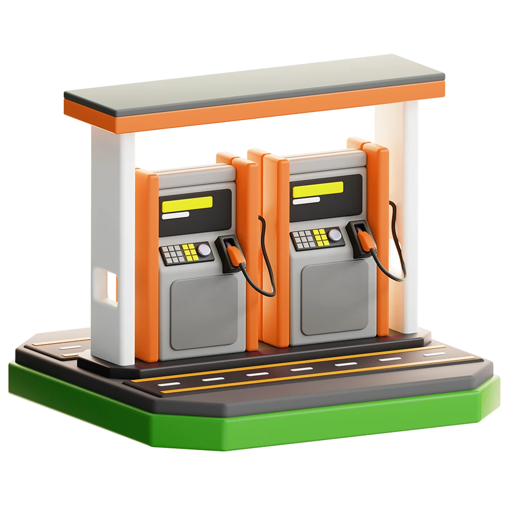 gas station